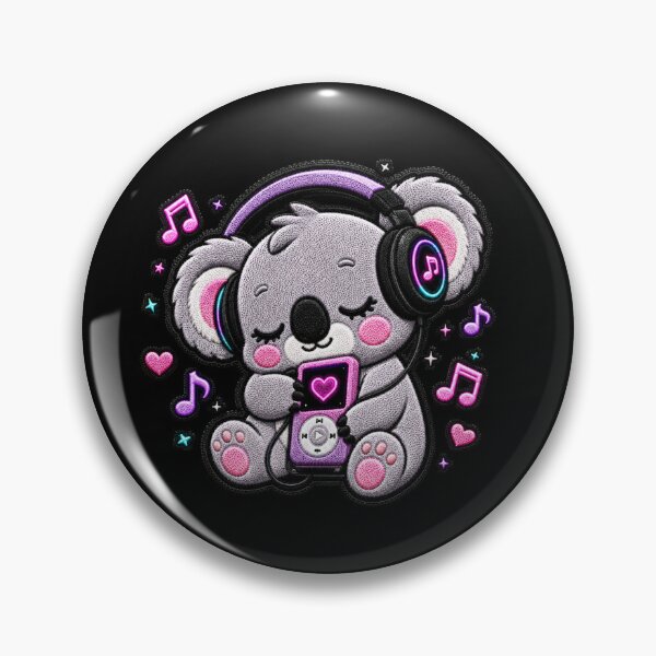 Item preview, Cute Koala Music Embroidery Patch Cute Kawaii designed and sold by ColorSplash123.