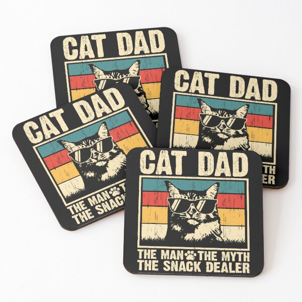 Item preview, Cat Dad The Man The Myth The Snack Dealer Feline Owner Pet Lover designed and sold by 76Valeria.