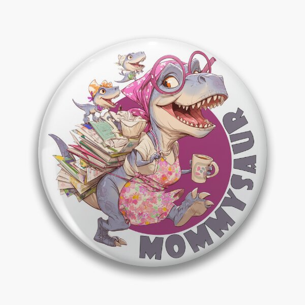 Item preview, Mommysaur: Dinosaur Mom in Domestic Chaos designed and sold by JacekKita.