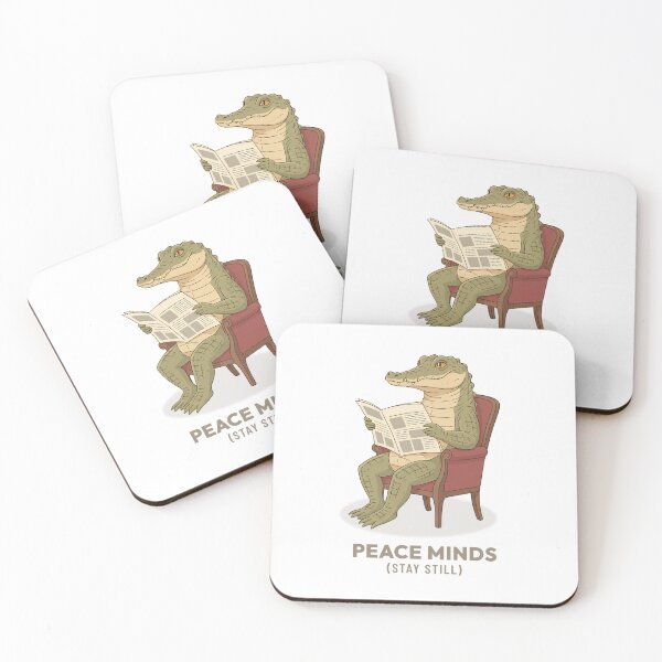 Item preview, Cozy Crocodile Newspaper Reading Vintage Illustration designed and sold by COZY VINTAGE animal.
