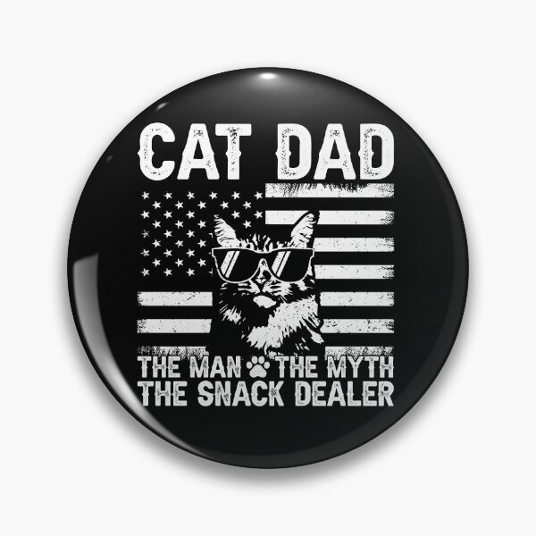 Item preview, Cat Dad The Man The Myth The Snack Dealer Male Cat Owner Feline Father Funny Pet Lover designed and sold by 76Valeria.
