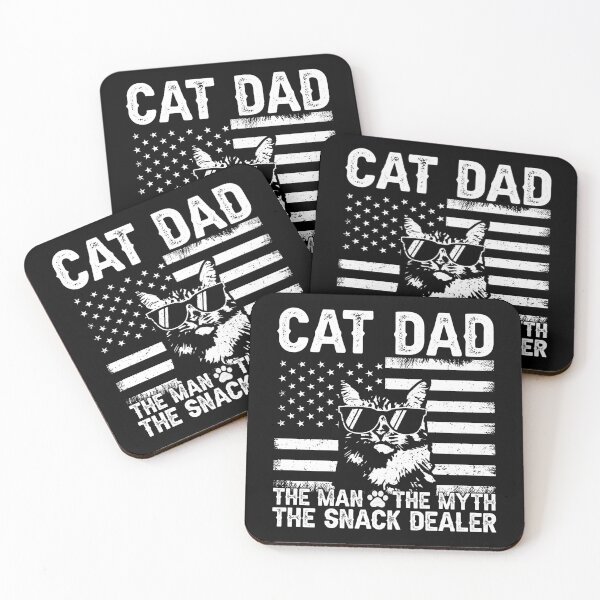 Item preview, Cat Dad The Man The Myth The Snack Dealer Male Cat Owner Feline Father Funny Pet Lover designed and sold by 76Valeria.