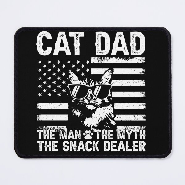 Item preview, Cat Dad The Man The Myth The Snack Dealer Male Cat Owner Feline Father Funny Pet Lover designed and sold by 76Valeria.