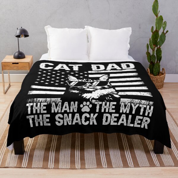 Item preview, Cat Dad The Man The Myth The Snack Dealer Male Cat Owner Feline Father Funny Pet Lover designed and sold by 76Valeria.