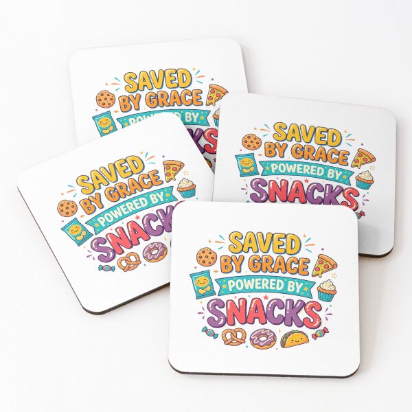 Item preview, Cute Christian Snack Lover Shirt – Saved By Grace Powered By Snacks designed and sold by ArtsBorn2Create.