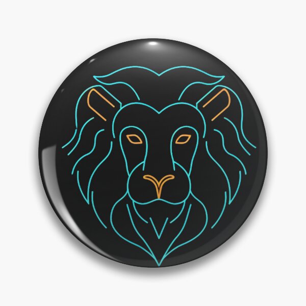 Item preview,  Leo Zodiac Symbol  Minimalist Astrology Synthwave  designed and sold by RetroWaveArtCo.