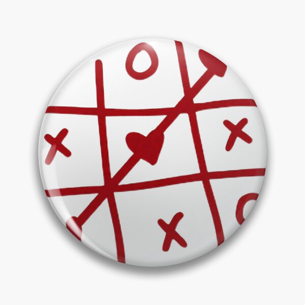 Item preview, Red Aesthetic Love Game – Abstract Heart & Cross Grid❤️ designed and sold by Inanisssss.
