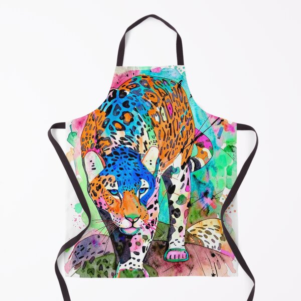 Item preview, Watercolor Jungle Jaguar - Neo-Expressionist Art Print" designed and sold by etermagico.