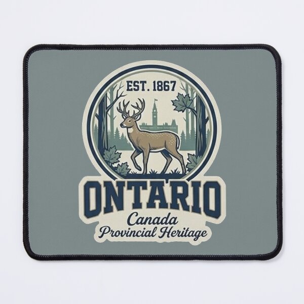 Item preview, Ontario Canada Provincial Heritage - Vintage Academic Deer Crest designed and sold by The True American.
