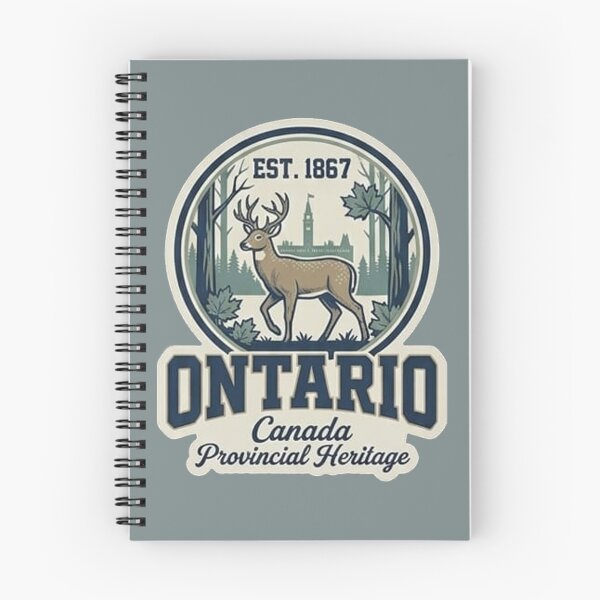 Item preview, Ontario Canada Provincial Heritage - Vintage Academic Deer Crest designed and sold by The True American.
