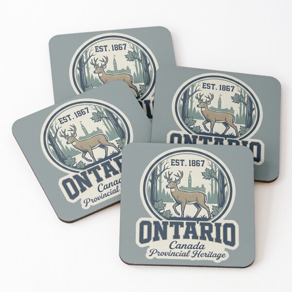 Item preview, Ontario Canada Provincial Heritage - Vintage Academic Deer Crest designed and sold by The True American.