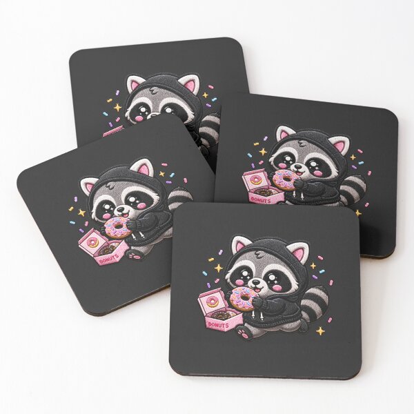 Item preview, Tiny Raccoon Thief Embroidery Patch Cute Kawaii designed and sold by ColorSplash123.