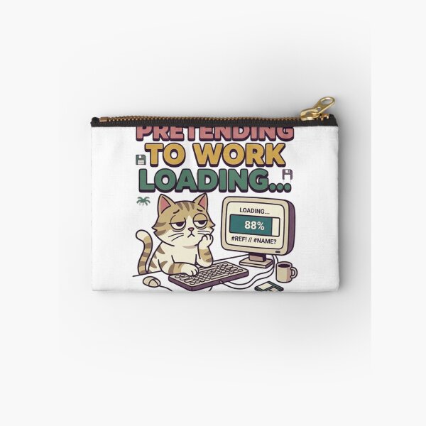 Item preview, Pretending To Work Loading – Funny Lazy Employee Meme designed and sold by Dada-arts.