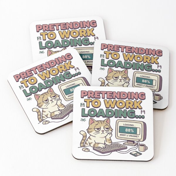 Item preview, Pretending To Work Loading – Funny Lazy Employee Meme designed and sold by Dada-arts.