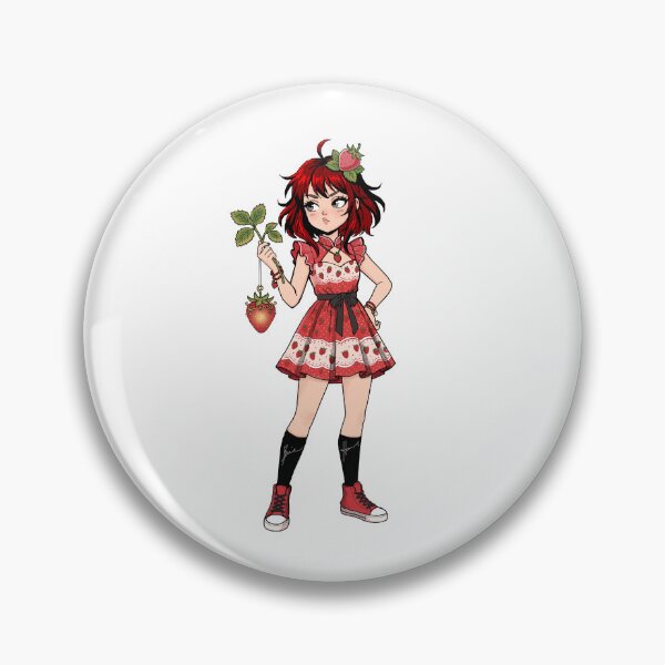 Item preview, Strawberry girl in red dress designed and sold by Piccolor.