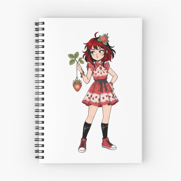 Item preview, Strawberry girl in red dress designed and sold by Piccolor.