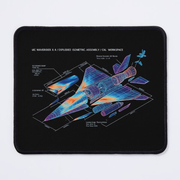 Item preview, Hypersonic Waverider CAD Schematic designed and sold by krish-prints.