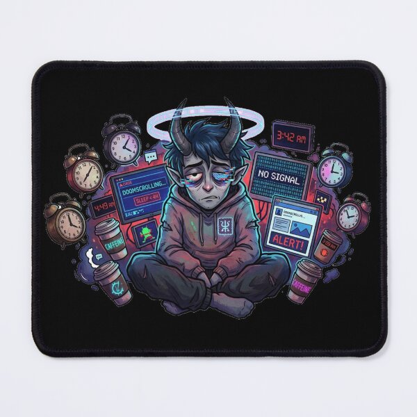 Item preview, Doomscrolling Digital Burnout Aesthetic designed and sold by Maclaw200d.