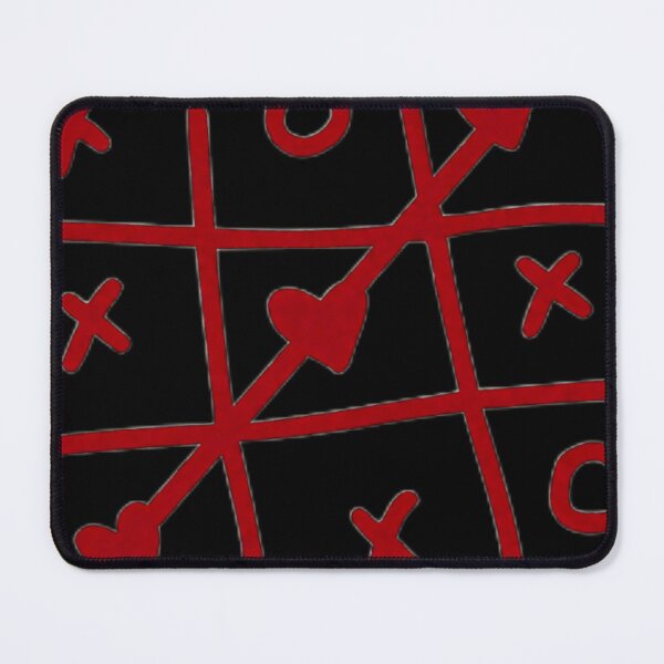 Item preview, Red Aesthetic Love Game – Abstract Heart & Cross Grid❤️ designed and sold by Inanisssss.