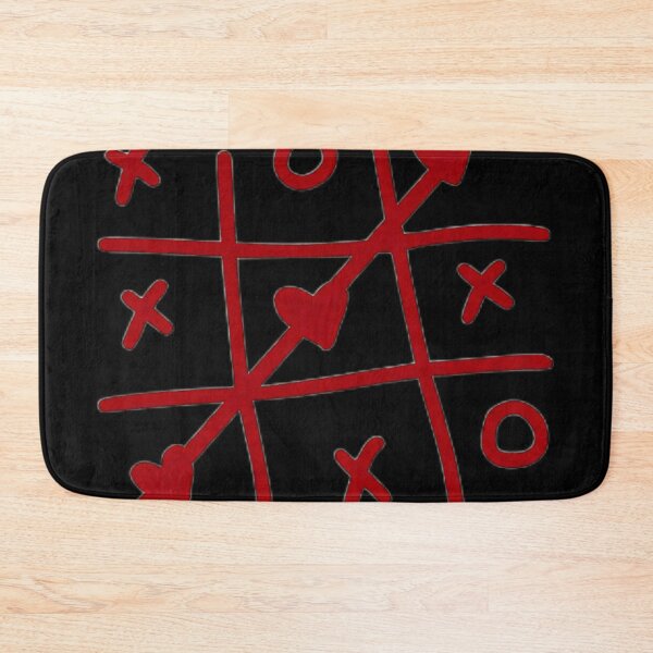 Item preview, Red Aesthetic Love Game – Abstract Heart & Cross Grid❤️ designed and sold by Inanisssss.