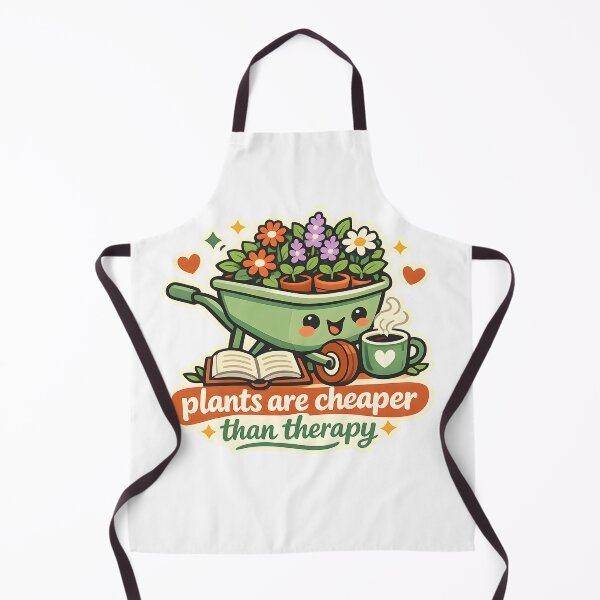 Item preview, Plants Are Cheaper Than Therapy Gardening Design designed and sold by Naviora.