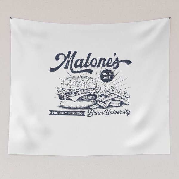 Item preview, Malone's Vintage Diner - Briar University Hockey Romance Tee designed and sold by retro-and-rust.