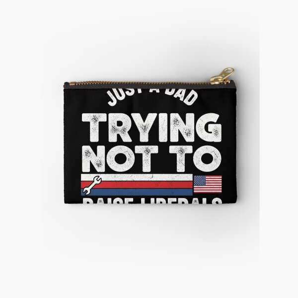 Item preview, just a dad trying not to raise liberals shirt designed and sold by Designs-RZ.