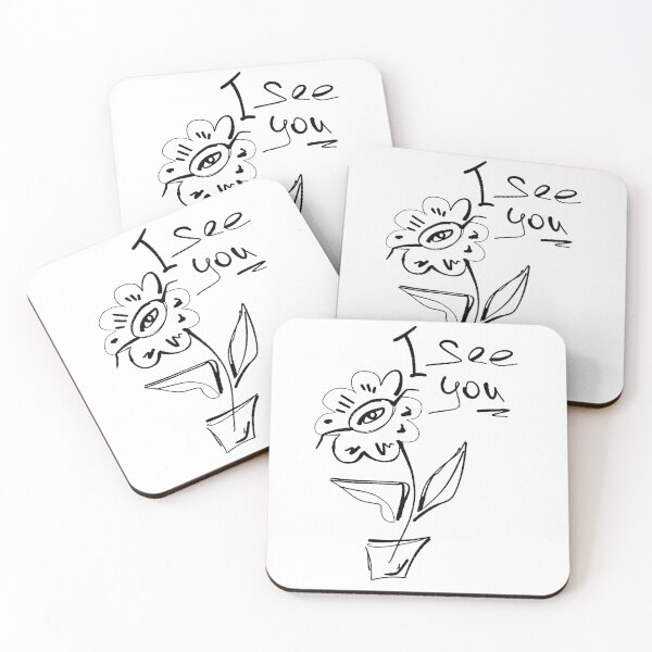 Item preview, I See You Weird Flower Doodle designed and sold by NayaChu.