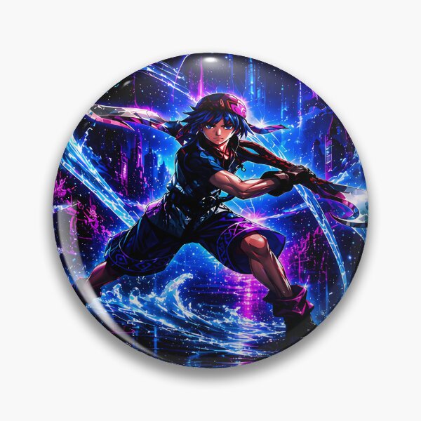 Item preview, Cyberpunk Serge -The Chrono trigger-Chrono Cross - Neon Time Breaker-Aesthetic design designed and sold by Trinidesigns123.