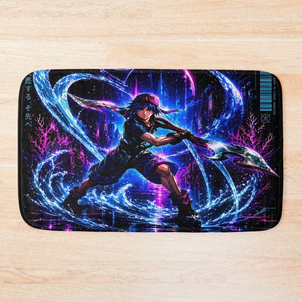 Item preview, Cyberpunk Serge -The Chrono trigger-Chrono Cross - Neon Time Breaker-Aesthetic design designed and sold by Trinidesigns123.