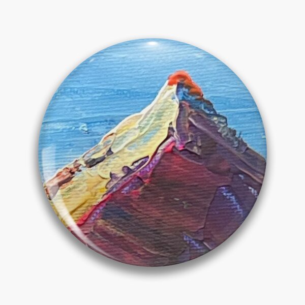 Item preview, Alpine Meadow Palette Knife Acrylic Landscape Painting designed and sold by Storiesoftheland.