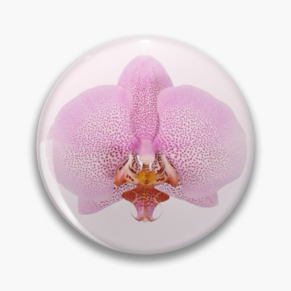 Item preview, pink spotted pastel orchid flower sticker designed and sold by inainart.