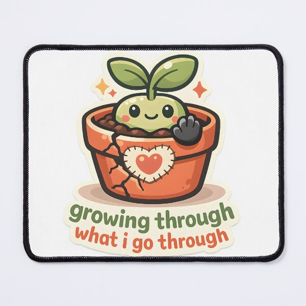 Item preview, Growing Through What I Go Through Gardening Design designed and sold by Naviora.