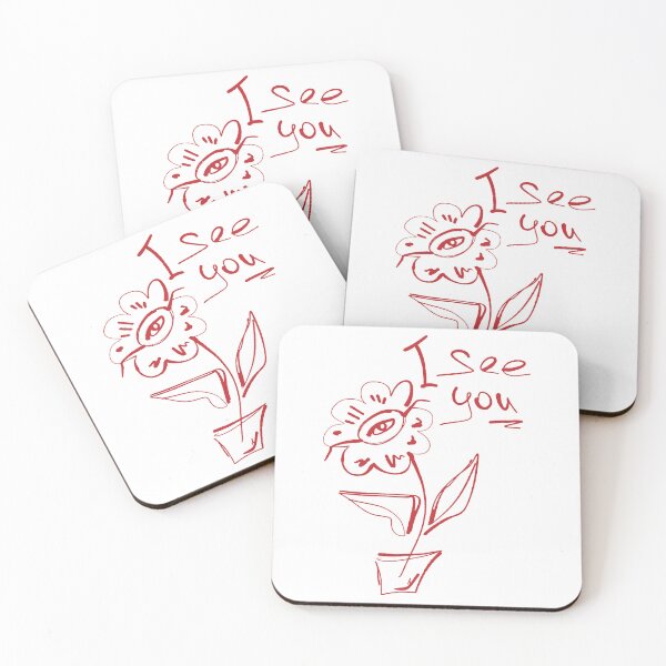 Item preview, I See You Weird Flower Doodle designed and sold by NayaChu.