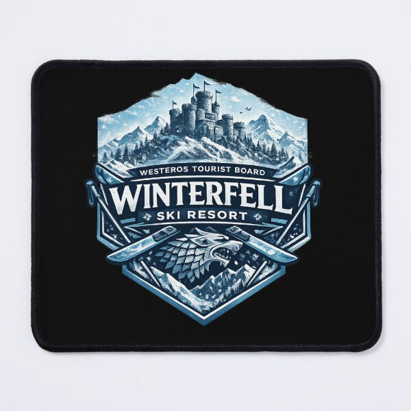 Item preview, MAIN SEO TITLE Winterfell Ski Resort Logo – Fantasy Mountain Resort Emblem Inspired by Medieval Kingdoms designed and sold by GarnerSupplyCo.