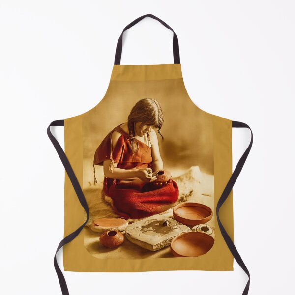 Item preview, The Potter designed and sold by American Southwest: Colorized photography from Edward S. Curtis.