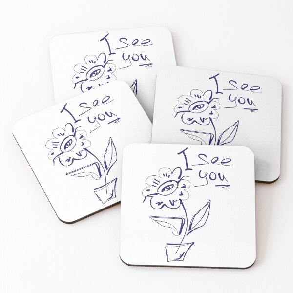 Item preview,  I See You Weird Flower Doodle designed and sold by NayaChu.