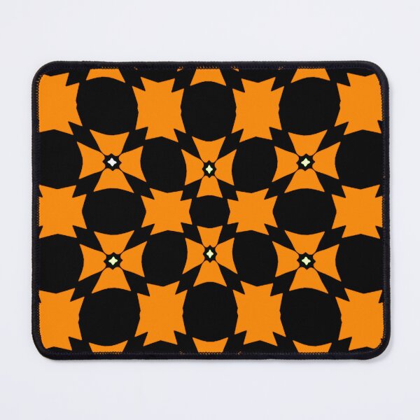 Item preview, Orange Starburst Grid on Black designed and sold by AirCrayons27.