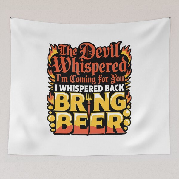 Item preview, The Devil Whispered I'm Coming for You T-Shirt designed and sold by MerchlyMike.