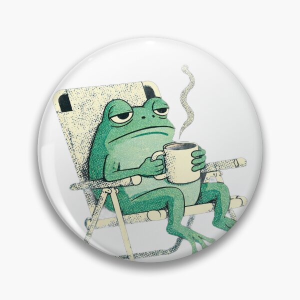 Item preview, Existential Frog with Coffee designed and sold by Ranasko.