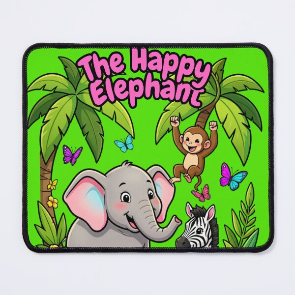 Item preview, **The Happy Elephant and Friends – Cute Jungle Animal Adventure Design* designed and sold by CallisC-Arts.