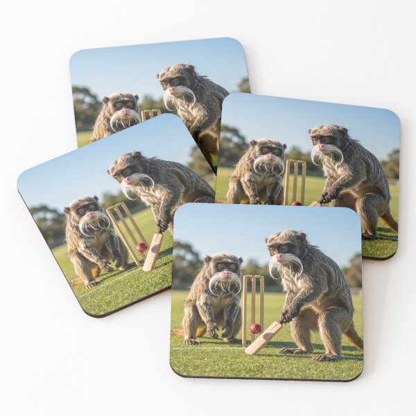Item preview, Emperor Tamarins Play Cricket designed and sold by Tridentulus.