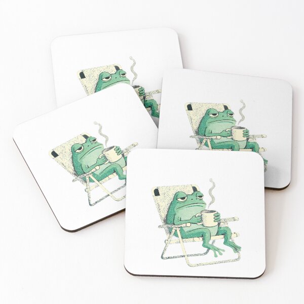 Item preview, Existential Frog with Coffee designed and sold by Ranasko.