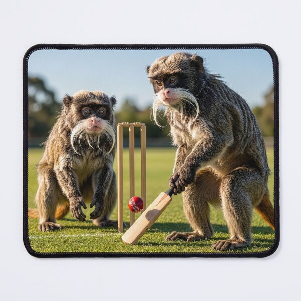 Item preview, Emperor Tamarins Play Cricket designed and sold by Tridentulus.