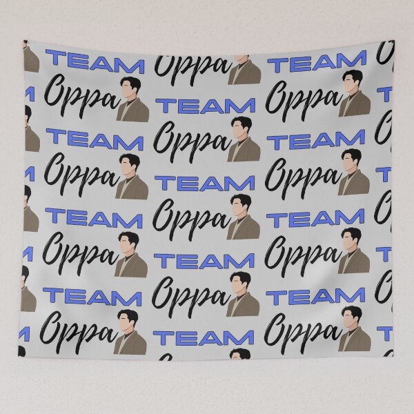 Item preview, Team Oppa text with graphic for K-Drama fans designed and sold by ArtEllary.