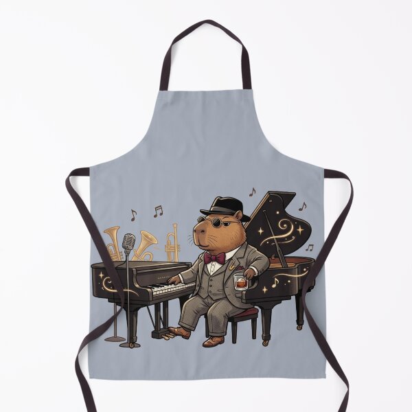 Item preview, The Smooth Jazz Capybara Pianist designed and sold by sanorastyle.
