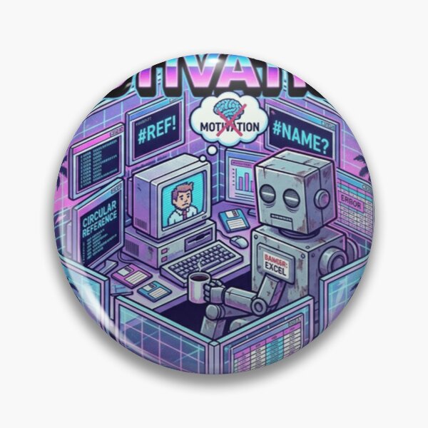 Item preview, AI Took My Motivation Not My Job – Funny Tech Office Meme designed and sold by Dada-arts.