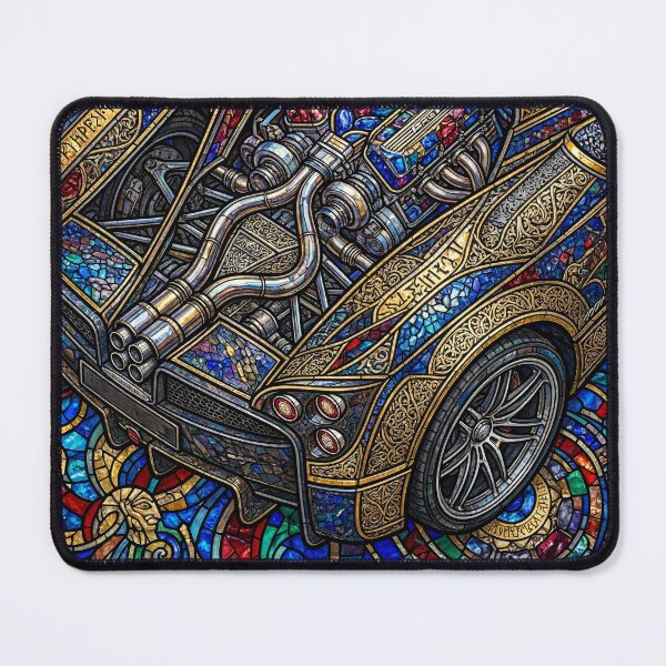 Item preview, Mythical Mosaic Artwork Featuring Intricate V12 Supercar designed and sold by RevUpDesign.
