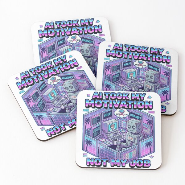 Item preview, AI Took My Motivation Not My Job – Funny Tech Office Meme designed and sold by Dada-arts.