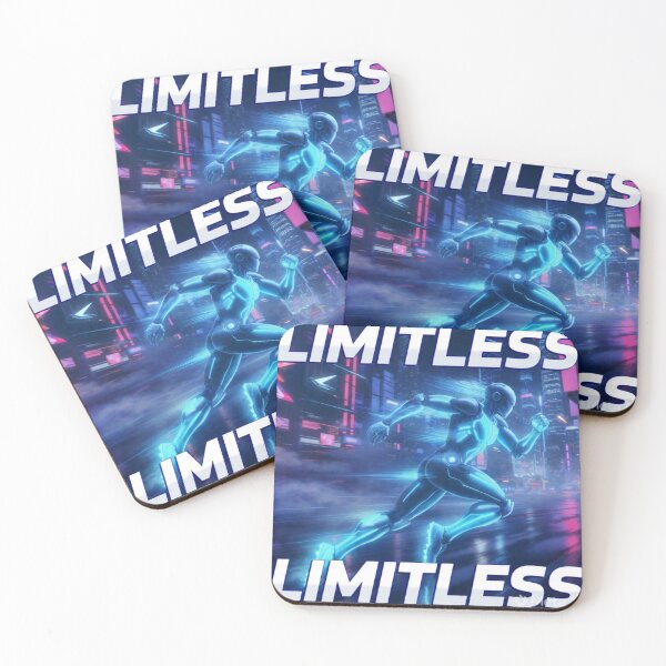 Item preview, Limitless | Neon Cyber Runner | Futuristic City Sprint | Motivational AI Athlete designed and sold by AiNaturalsOnly.